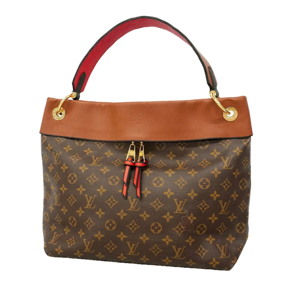Louis Vuitton Monogram Tuileries Hobo Handbag M43155 Caramel Women's OP018763